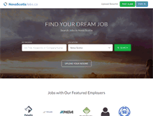 Tablet Screenshot of novascotiajobs.ca